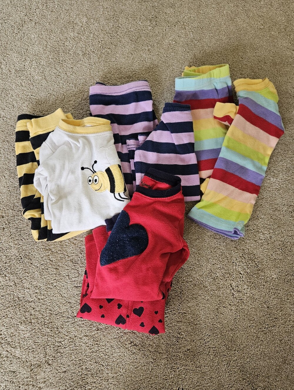 Leveret Pajama Bundle, Size 2